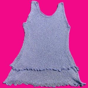 blue lost river clothing tank top, one size